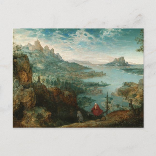 Pieter Bruegel - Landscape with flight into Egypt Postcard (Front)
