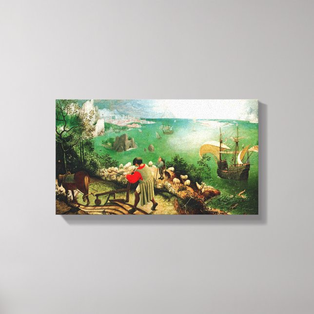 Pieter Bruegel Landscape with the Fall of Icarus Canvas Print (Front)