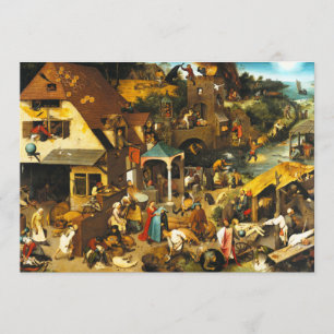 Pieter Bruegel Netherlandish Proverbs Invitations