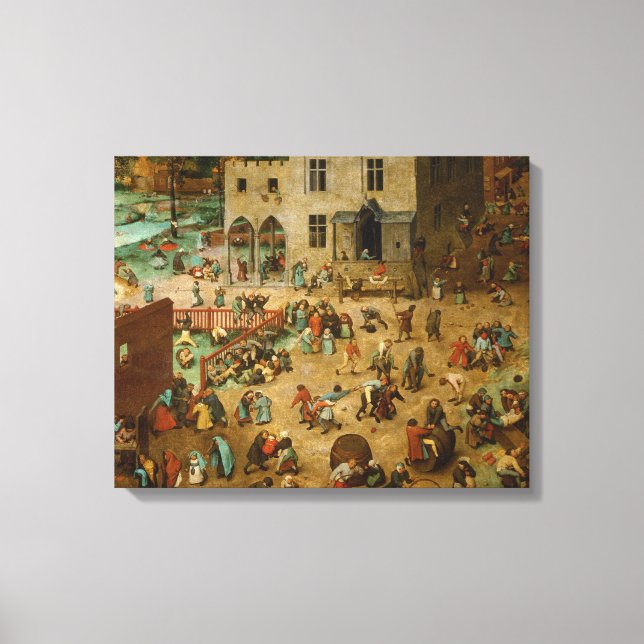 Pieter Bruegel the Elder - Children’s Games Canvas Print (Front)