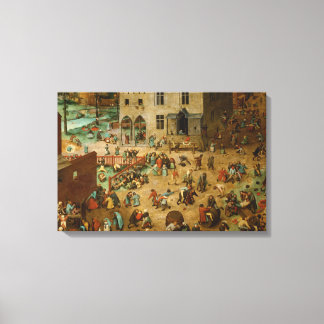 Pieter Bruegel the Elder - Children’s Games Canvas Print
