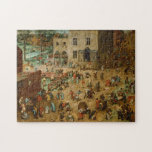 Pieter Bruegel the Elder - Children’s Games Jigsaw Puzzle<br><div class="desc">Pieter Bruegel the Elder - Children’s Games,  1560.</div>
