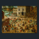 Pieter Bruegel the Elder - Children’s Games Poster<br><div class="desc">Children’s Games by Pieter Bruegel the Elder,  1560. Oil on wood.</div>