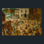 Pieter Bruegel the Elder - Children’s Games Poster<br><div class="desc">Children’s Games by Pieter Bruegel the Elder, 1560. Oil on wood.</div>