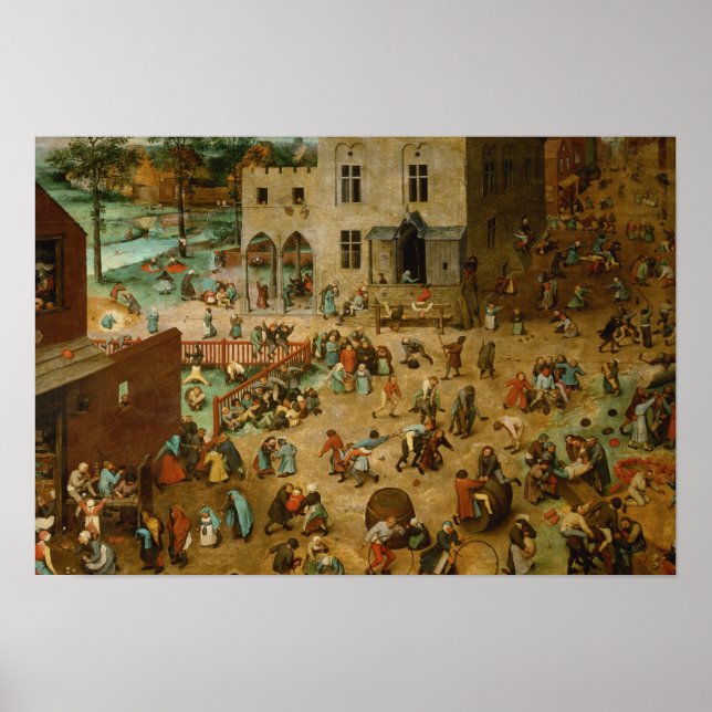 Pieter Bruegel the Elder - Children’s Games Poster (Front)