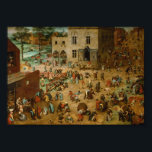 Pieter Bruegel the Elder  Children's Games Poster<br><div class="desc">Pieter Bruegel the Elder  Children's Games Poster Anime Cartoon Comic Fiction Manga</div>