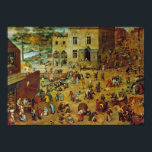 Pieter Bruegel the Elder - Childrens Games Poster<br><div class="desc">Childrens Games by Pieter Bruegel the Elder. Great painting titled Childrens Games,  made by Pieter Bruegel the Elder.</div>
