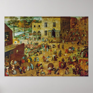 Pieter Bruegel the Elder - Childrens Games Poster
