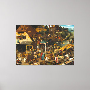 Pieter Bruegel the Elder Dutch Proverbs Canvas Print