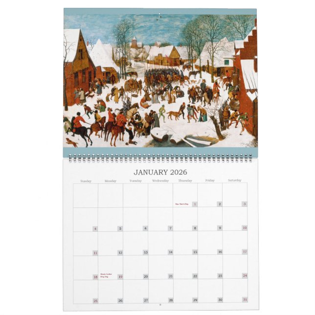 Pieter Bruegel the Elder Huge 2016 Calendar (Jan 2026)