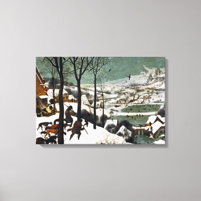 Pieter Bruegel the Elder Hunters in the Snow Canvas Print (Front)