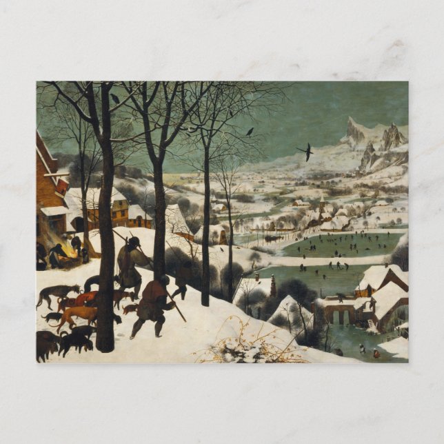 Pieter Bruegel The Elder - Hunters In The Snow Postcard (Front)