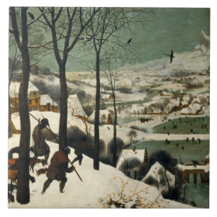 Pieter Bruegel the Elder - Hunters in the Snow Tile