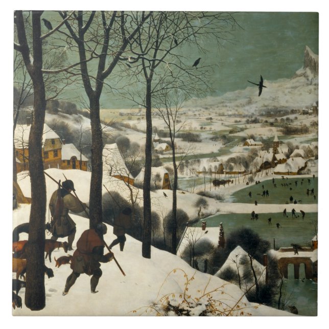 Pieter Bruegel the Elder - Hunters in the Snow Tile (Front)