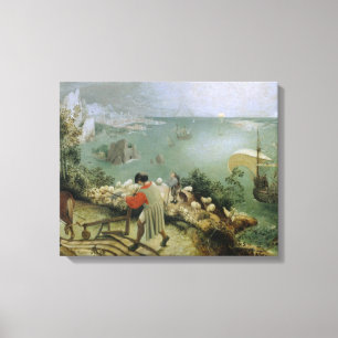 Pieter Bruegel the Elder -Landscape Fall of Icarus Canvas Print