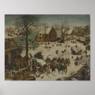 Pieter Bruegel the Elder - Numbering at Bethlehem Poster