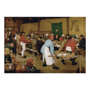 Pieter Bruegel the Elder - Peasant Wedding Photo Print