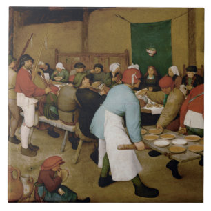 Pieter Bruegel the Elder - Peasant Wedding Tile