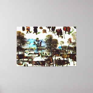Pieter Bruegel the Elder, The Hunters in the Snow Canvas Print