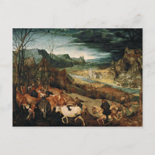 Pieter Bruegel the Elder - The Return of the Herd Postcard