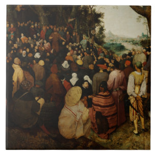 Pieter Bruegel the Elder - The Sermon of St John Tile