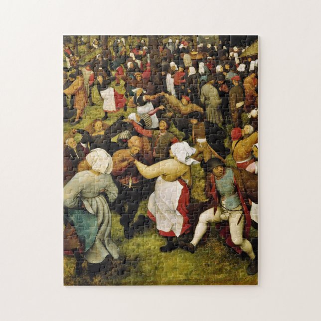 Pieter Bruegel The Elder - The Wedding Dance Jigsaw Puzzle (Vertical)