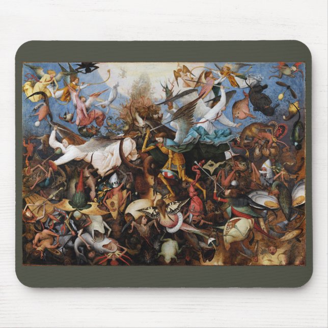 Pieter Bruegel , "The Fall of the Rebel Angels" Mouse Pad (Front)