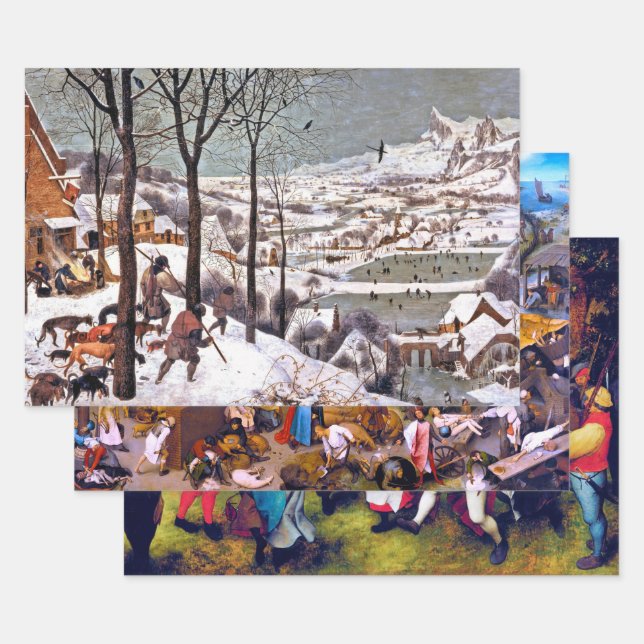 Pieter Bruegel Wrapping Paper Sheet (Set)