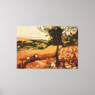 Pieter Bruegel's The Harvesters (1565) Canvas Print