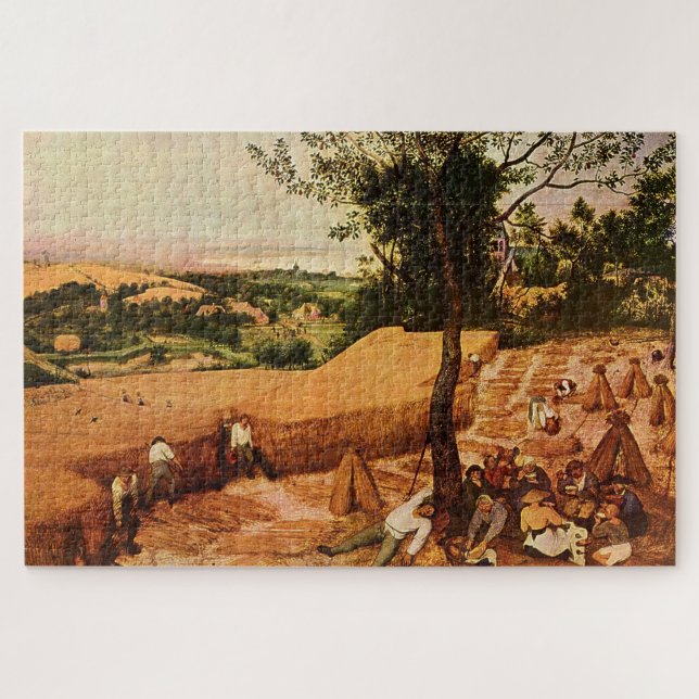 Pieter Bruegel's The Harvesters (1565) Jigsaw Puzzle (Horizontal)