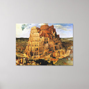 Pieter Bruegel's "The Tower of Babel" (circa 1563) Canvas Print