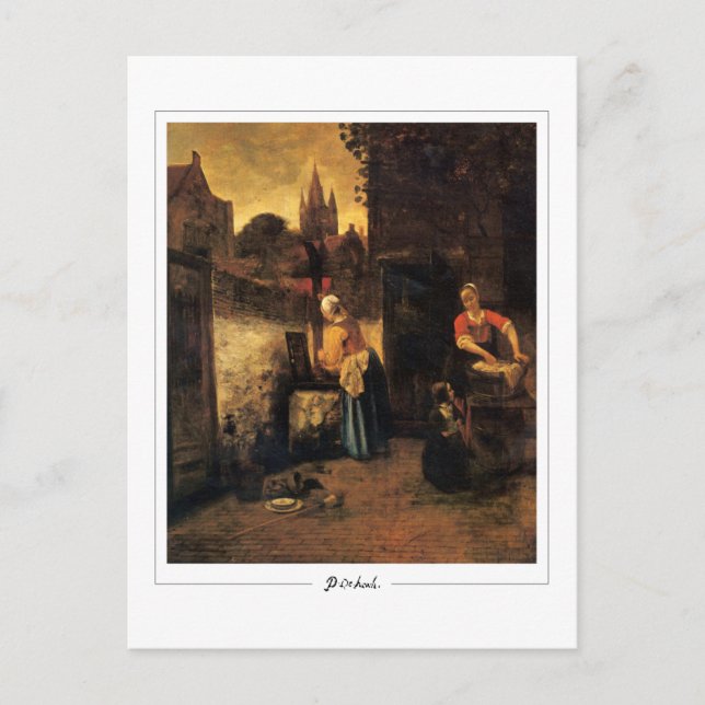 Pieter de Hooch #147 - Fine Art Postcard (Front)
