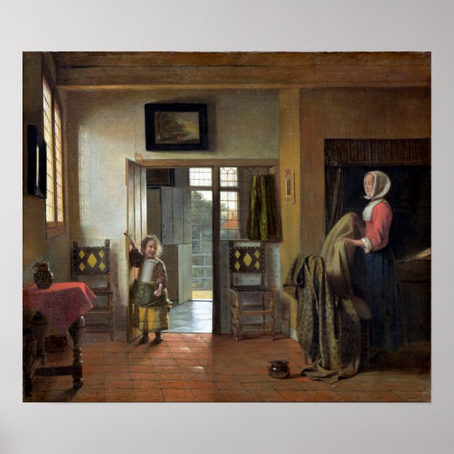 Pieter de Hooch The Bedroom Poster (Front)