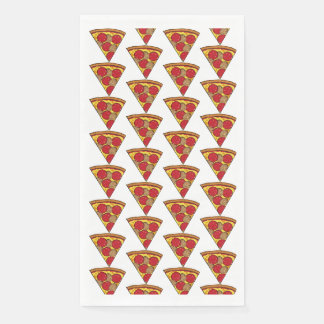 piezas de pizza idividuales en patrón napkin