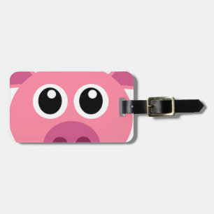 Pig and design items luggage tag