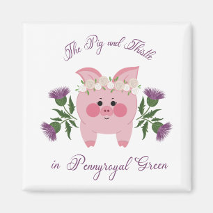 Pig and Thistle Magnet