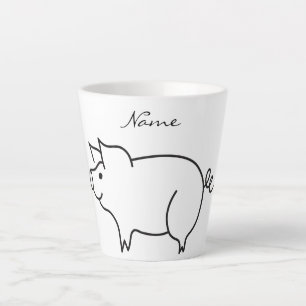 Pig Animal Thunder_Cove Latte Mug