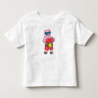 Pig as Boxer with Boxing gloves