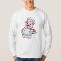 Pig as Chef with Platter & Cake