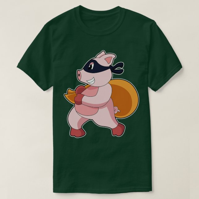 Pig as Runner T-Shirt (Design Front)
