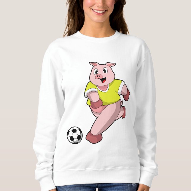 Pig as Soccer player with Soccer Sweatshirt (Front)