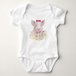 Pig baby clothes, baby bodysuit, infant clothes baby bodysuit