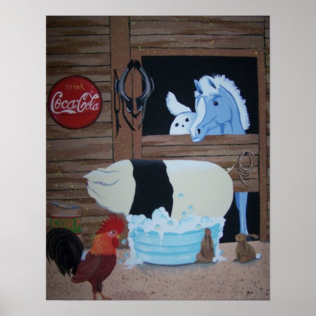 pig bath poster (Front)