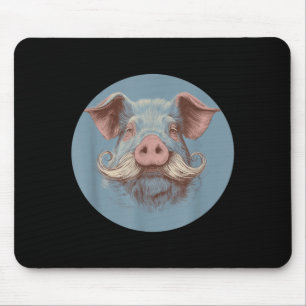 Pig Beard with Moustache for Boys and Girls Mouse Pad