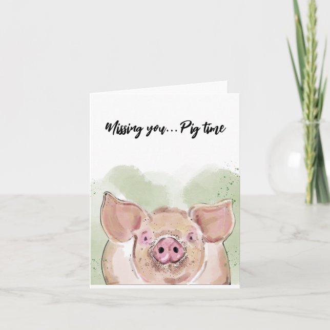 Pig blank card (Front)