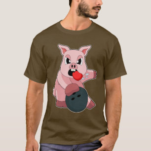 Pig Bowling Bowling ball T-Shirt