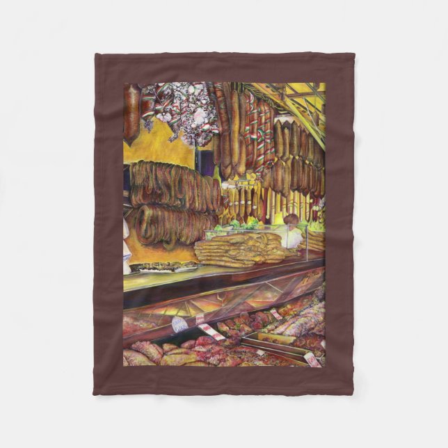 Pig, Budapest Fleece Blanket (Front)