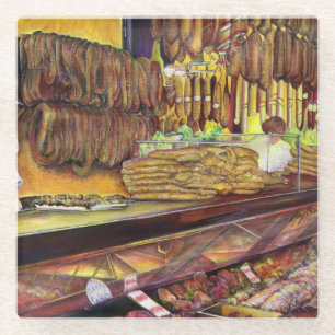 Pig, Budapest Glass Coaster