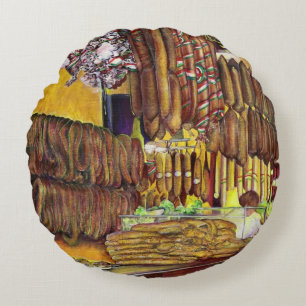 Pig, Budapest Round Cushion