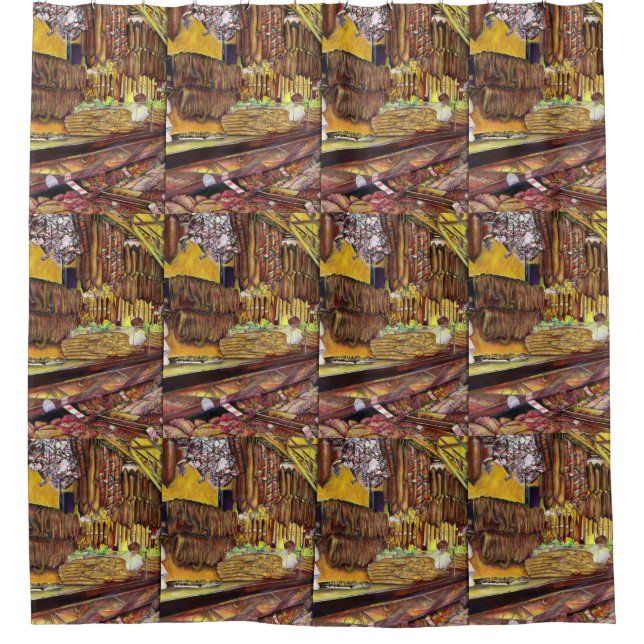 Pig, Budapest Shower Curtain (Front)